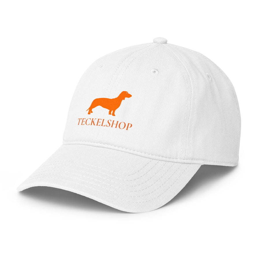 Logo Teckelshop orange Kappe