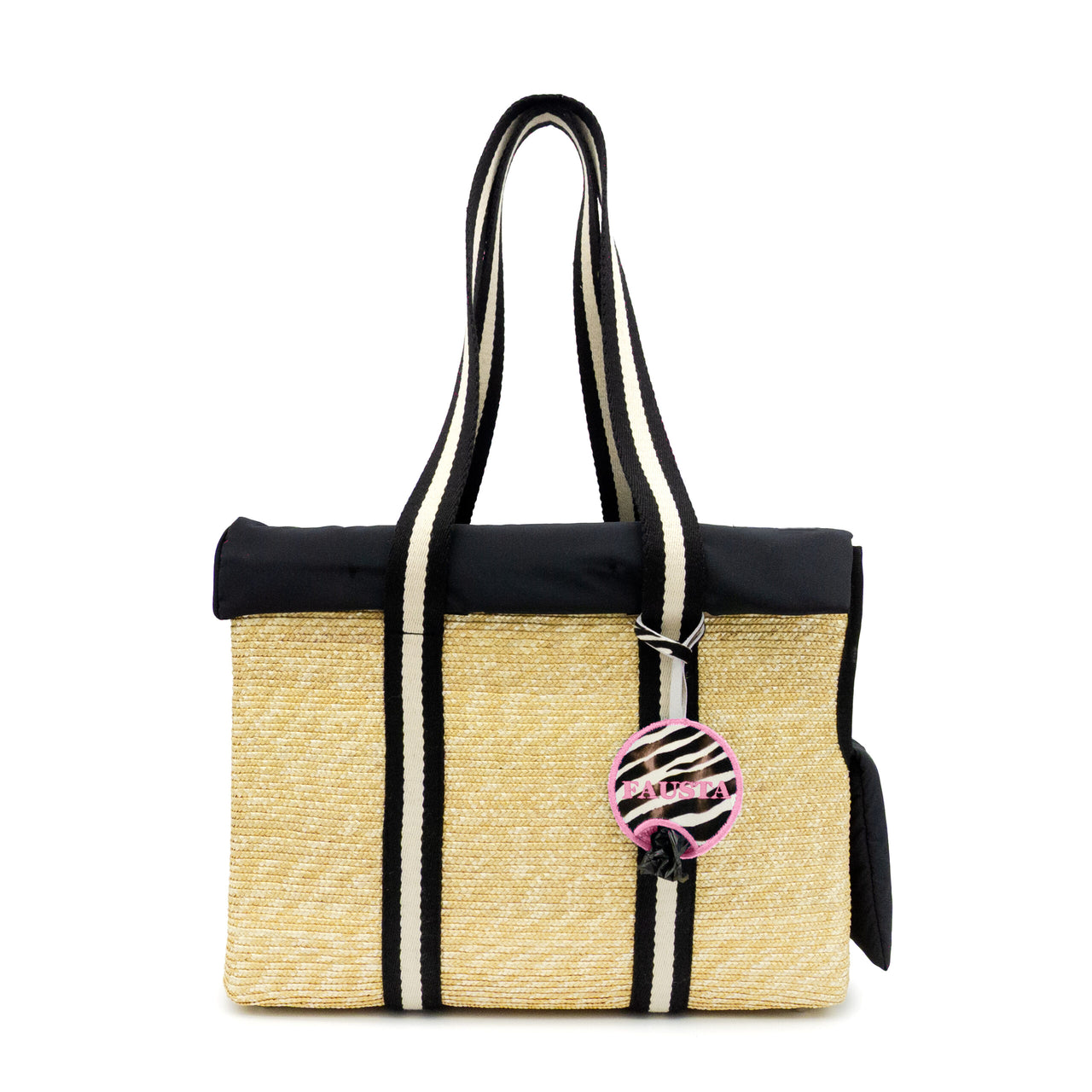 Transporttasche für Hunde aus Stroh