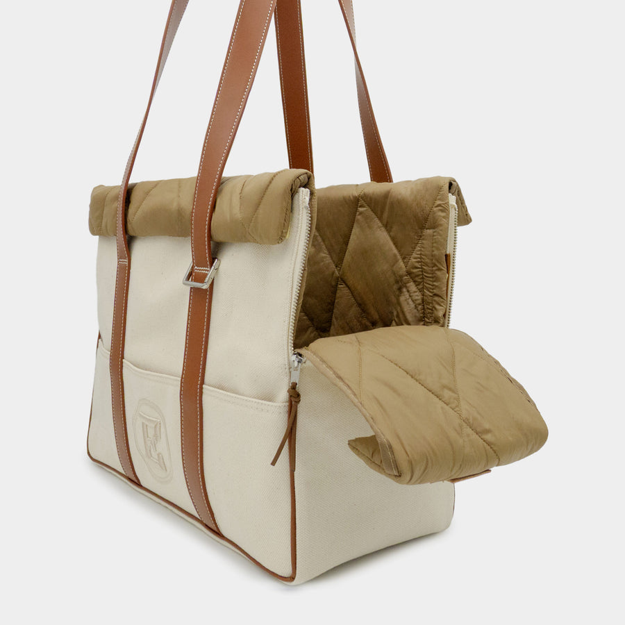 Handtasche für Dackel aus Leder