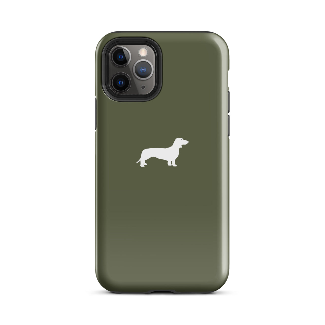 Dackel-Hülle in Khaki für iPhone
