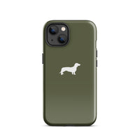 Miniaturansicht für iPhone-Hülle Teckel khaki minimalistisch