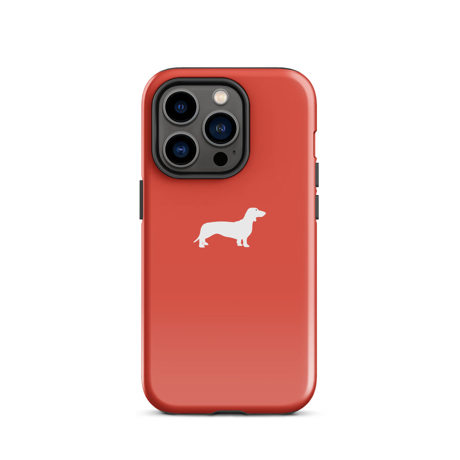 rote Dackel-Hülle für iPhone Lifestyle