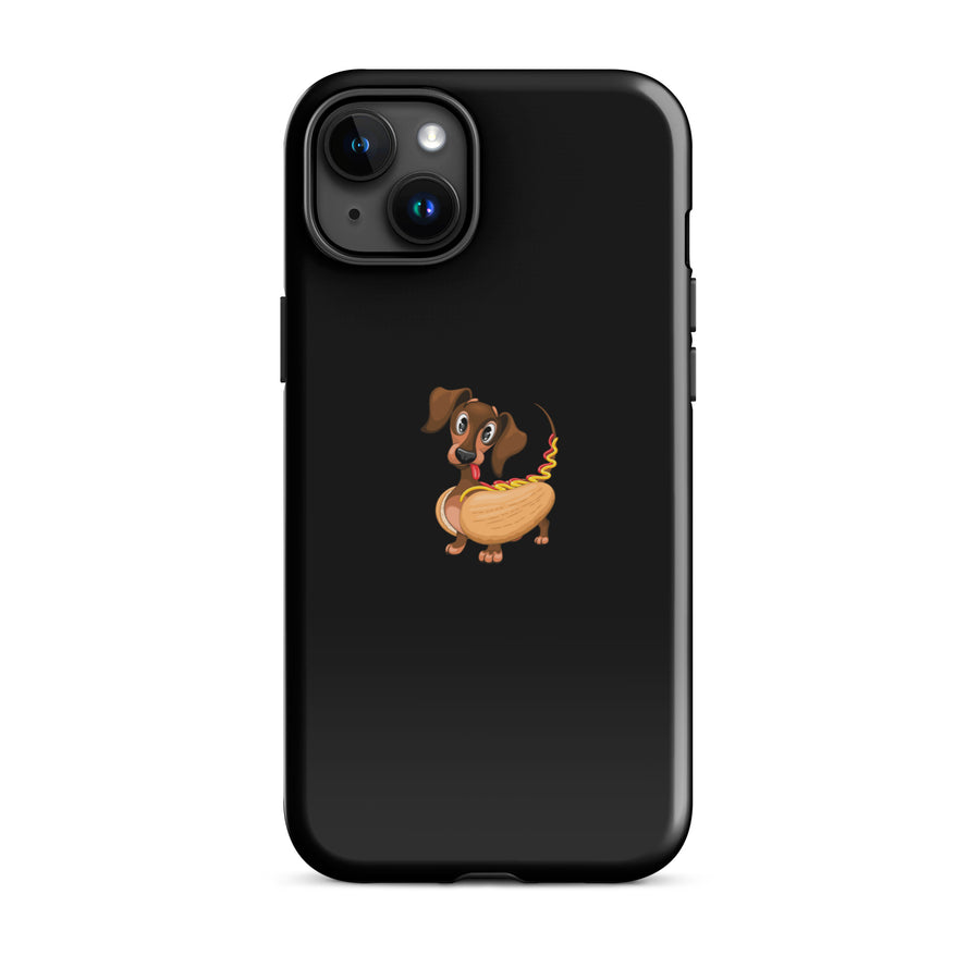 iPhone-Hülle mit niedlichem Dackel-Hotdog-Motiv