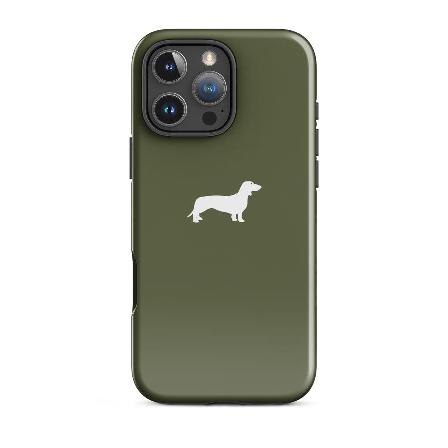 Hülle Teckel khaki iPhone schlichtes Design