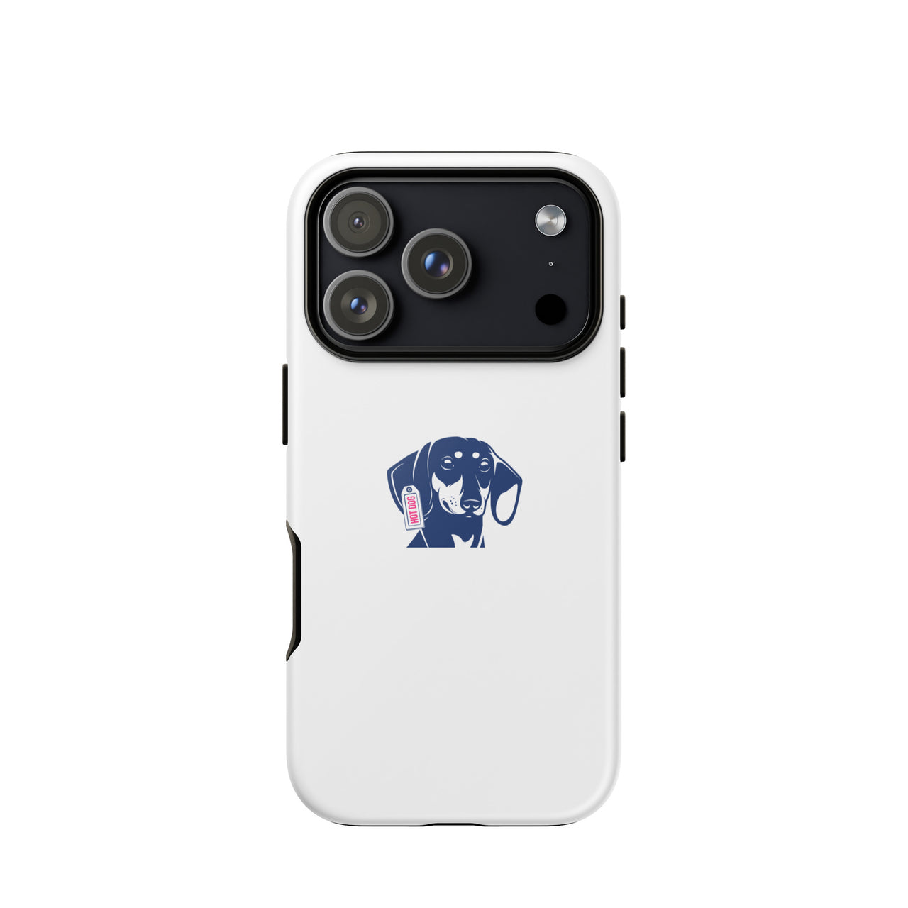 Minimalistisches iPhone-Case mit Dackelmotiv