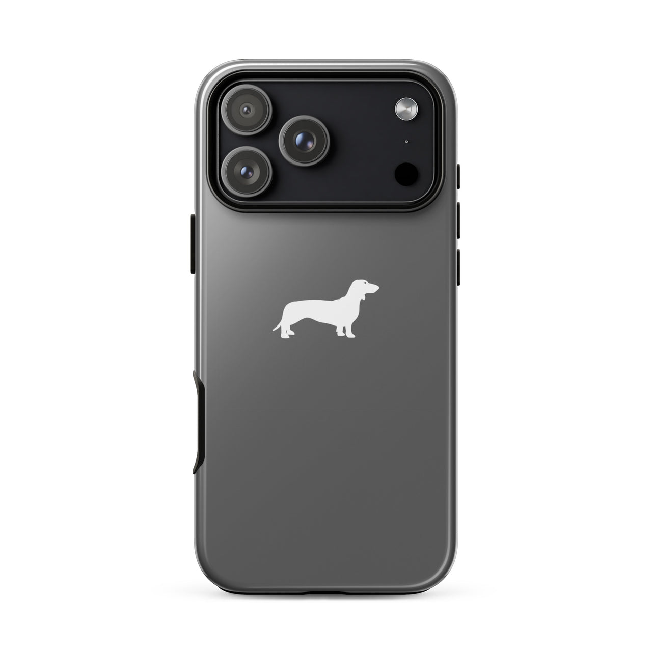 iPhone-Hülle Hund Wurst grau teckelshop