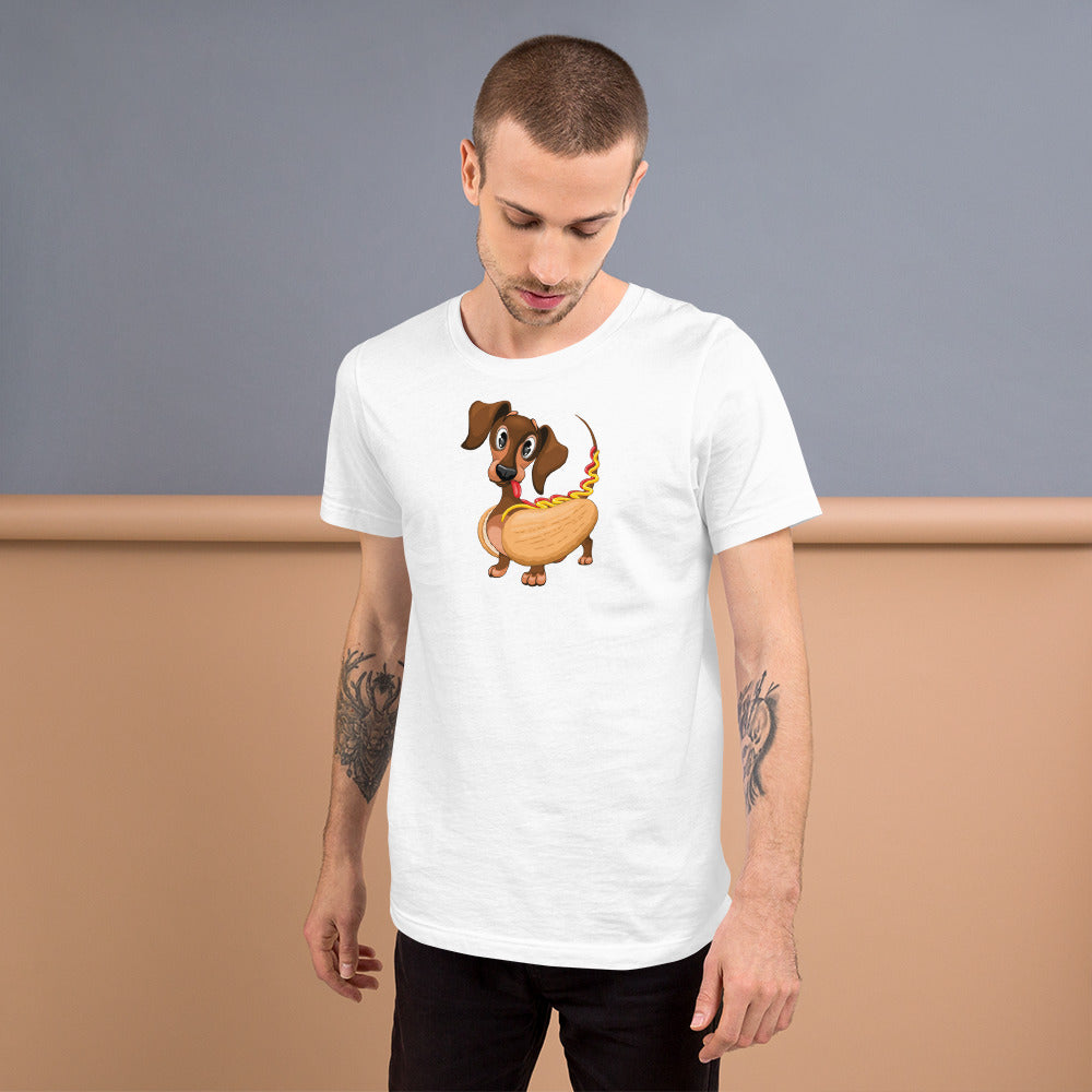 T-Shirt Hot Dog Hund für Herren