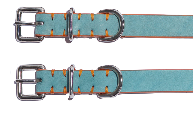 Halskette Nubuck Blau