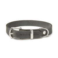 Thumbnail für Luxuriöse Hundehalsband aus grauem Leder