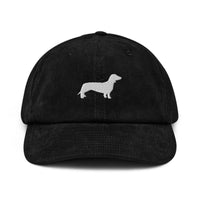 Thumbnail für Mütze Teckel aus schwarzem Samt