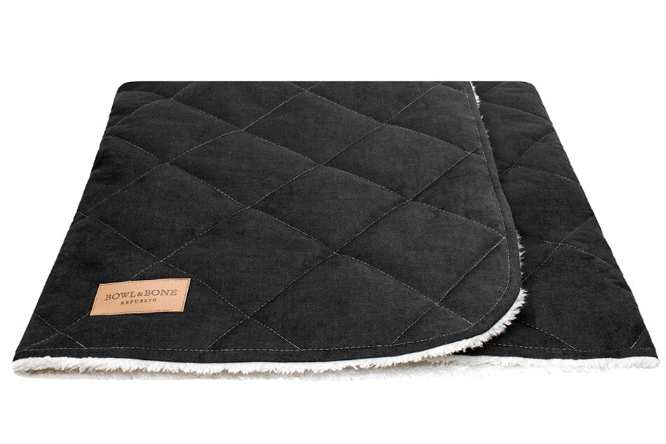 Schwarze Hundedecke