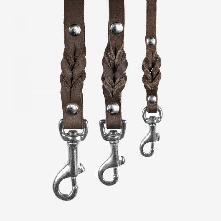 Hundeleine aus braunem Leder