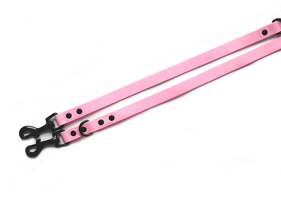 Halsband und Leine Teckel Bonbonrosa