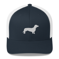 Miniaturbild für Mütze mit Dackelmuster, farbig